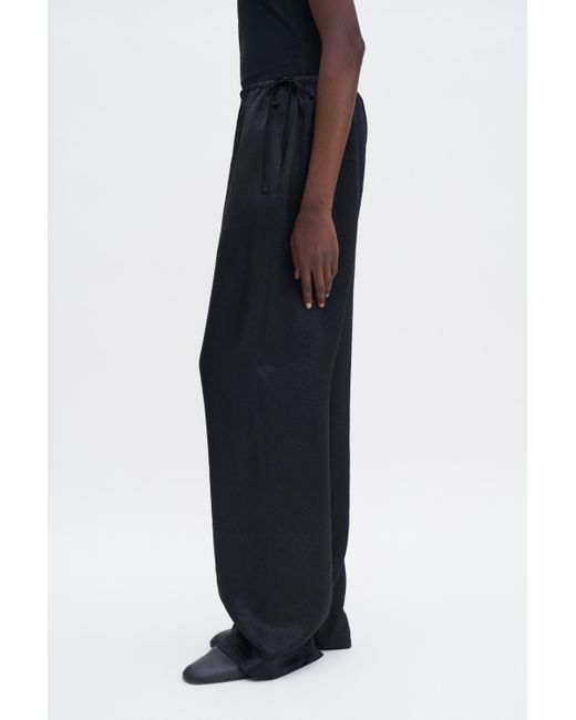 Filippa K Blue Casual Crinkle Trousers