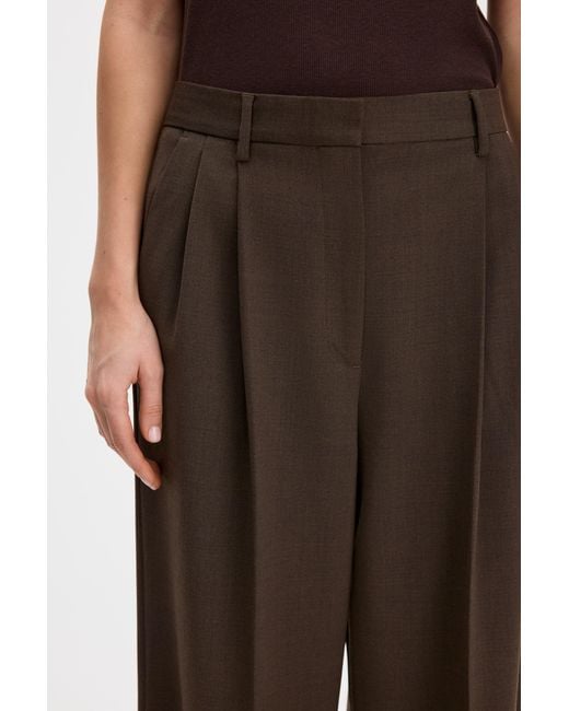 Filippa K Black Darcey Wool Trousers