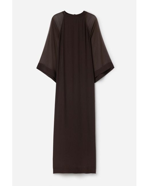 Filippa K Brown Sheer Raglan Kaftan