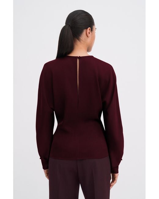 Filippa K Red Batwing Top