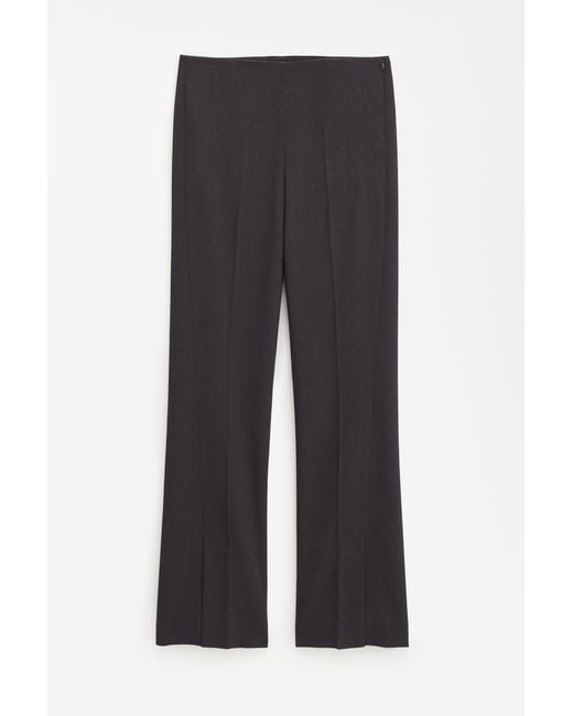 Filippa K Black Twill Twist Seam Trousers