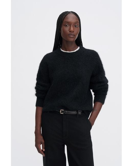 Filippa K Black Fluffy Sweater