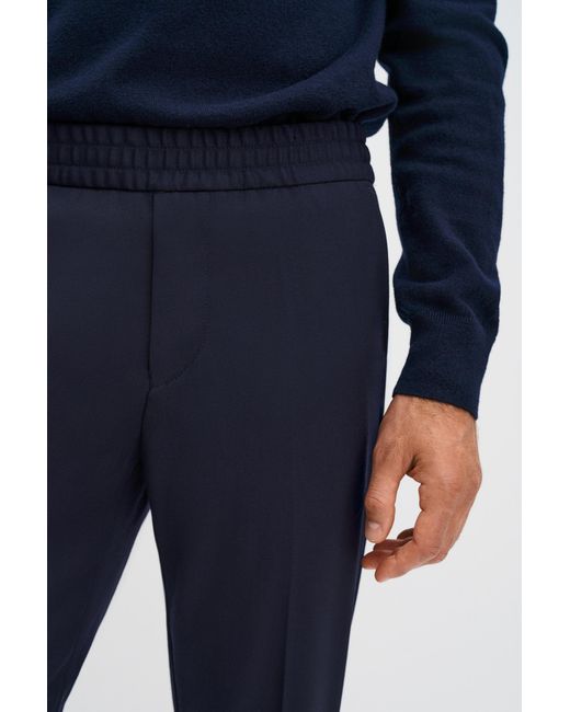 Filippa K Blue Terry Cropped Trousers for men