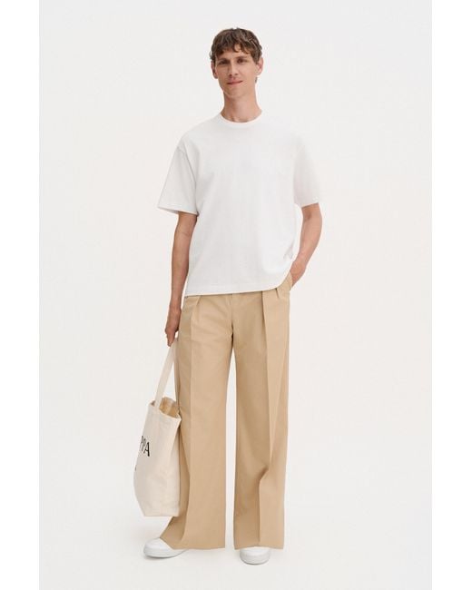 Filippa K Natural Milo Cotton Trousers for men