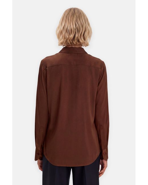 Filippa K Brown Silk Shirt