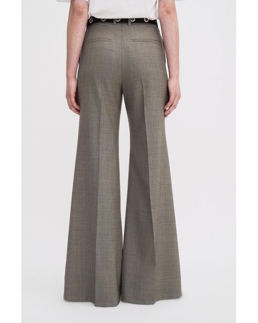 Filippa K Gray Wool Blend Flare Trousers