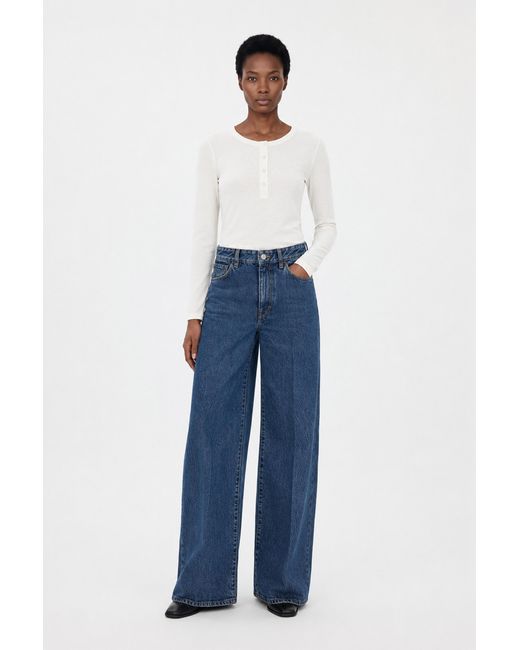 Filippa K White Lyocell Cashmere Henley