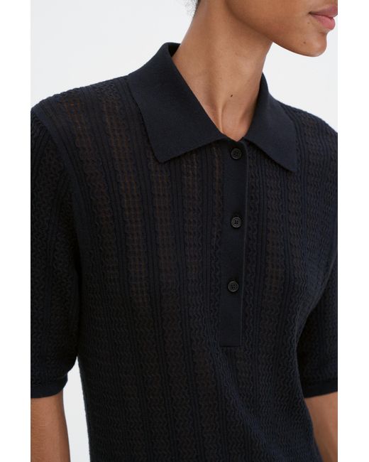 Filippa K Black Mesh Knit Dress