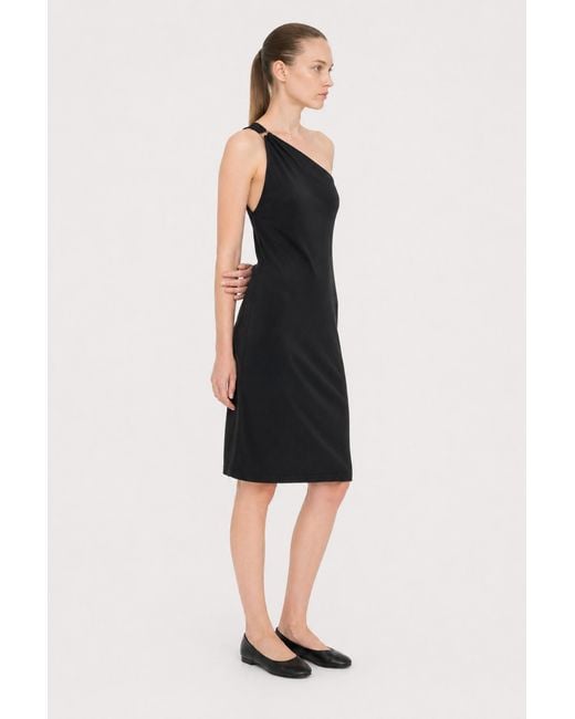 Filippa K Blue One Shoulder Jersey Dress