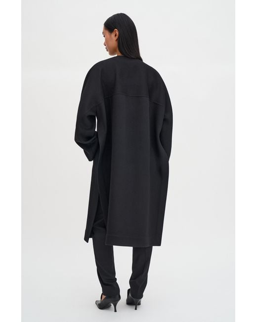 Filippa K Black Camilla Doublé Coat