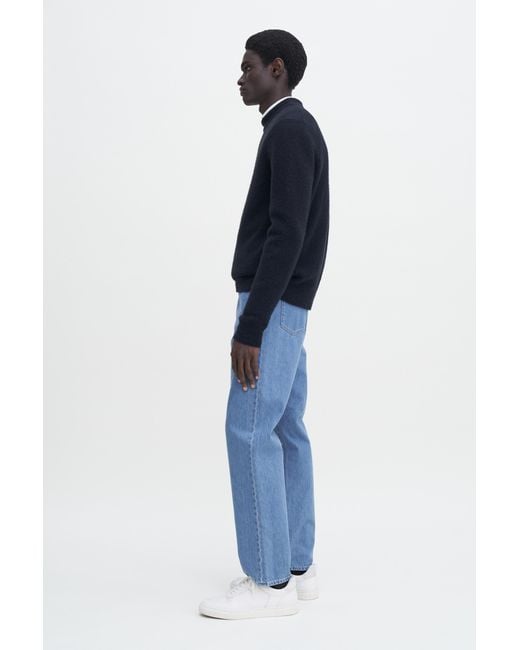 Filippa K Blue Tapered Cropped Jeans for men
