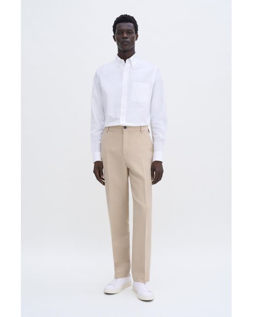 Filippa K White Slim Oxford Cotton Shirt for men