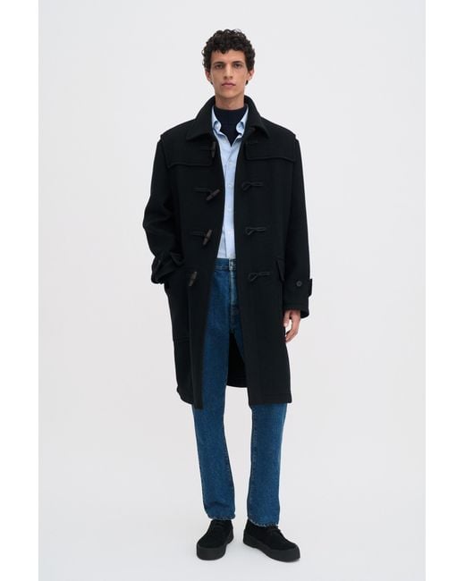 Filippa K Blue Monty Duffle Coat for men