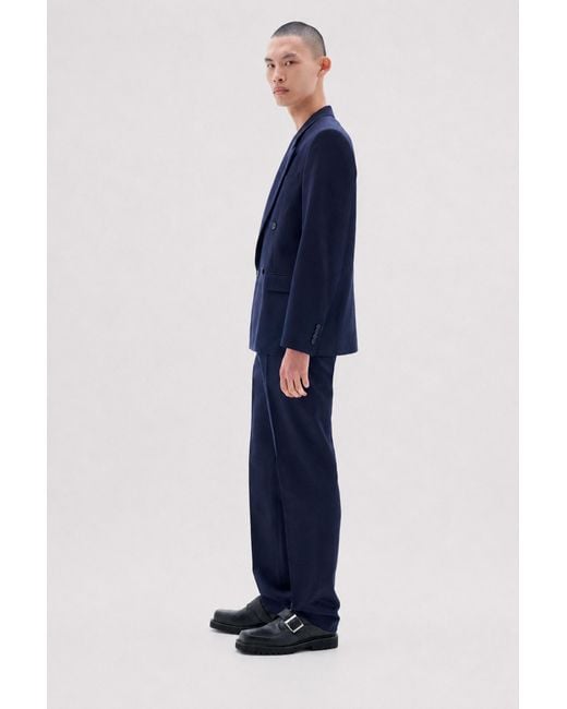 Filippa K Blue Boxy Linen Blazer for men