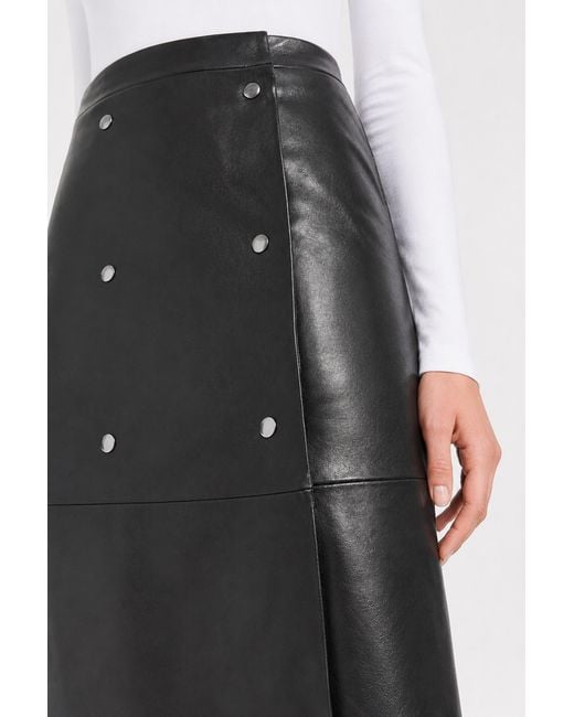 Filippa K Blue Miley Leather Skirt