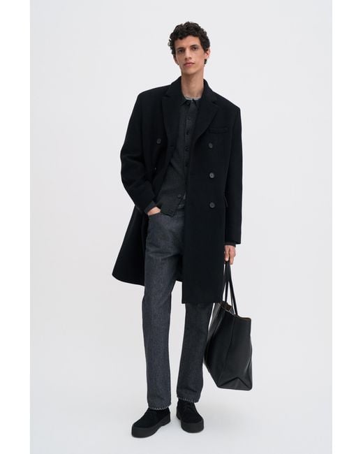 Filippa K Black Patrick Overcoat for men