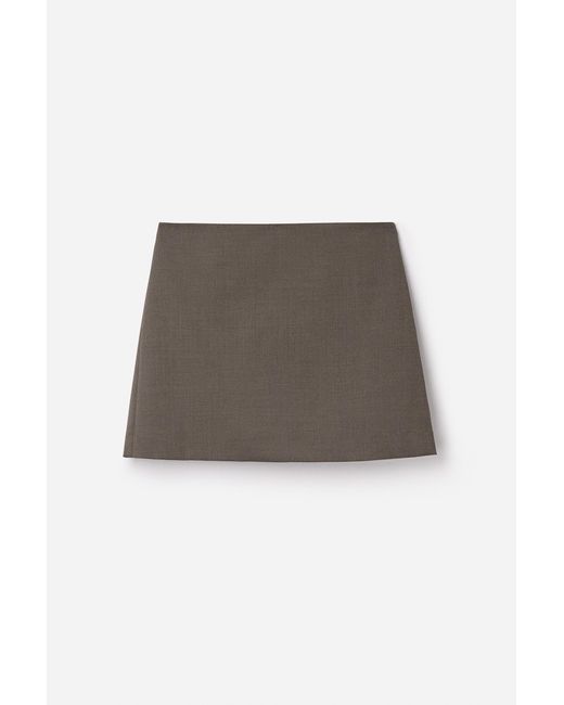 Filippa K White Wool Mini Skirt