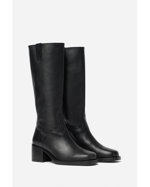 Filippa K Black Leather Riding Boots