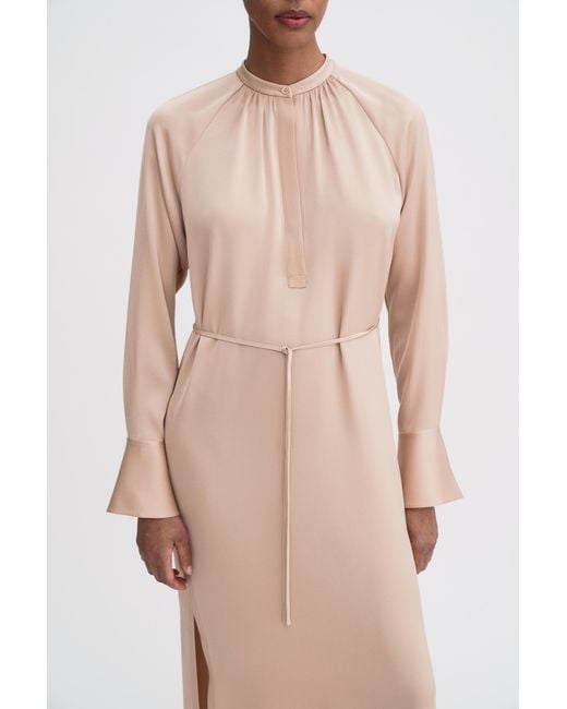 Filippa K Natural Gathered Raglan Dress