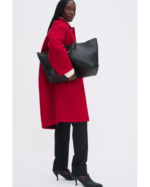 Filippa K Red Cocoon Coat