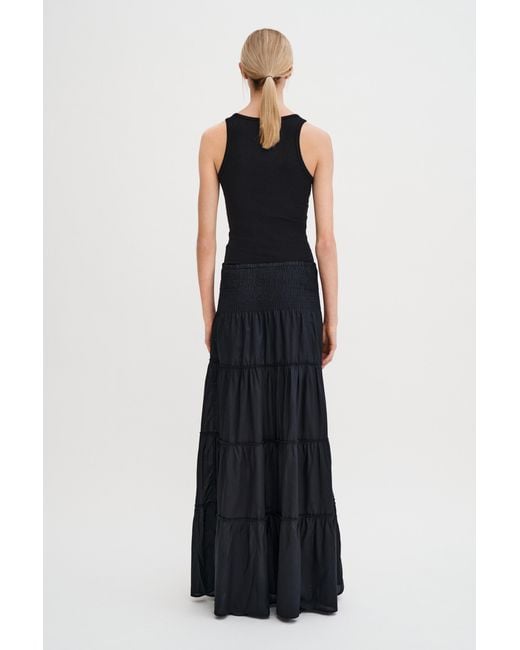 Filippa K Black Voile Smock Skirt