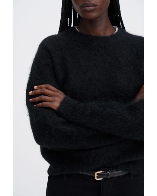 Filippa K Black Fluffy Sweater