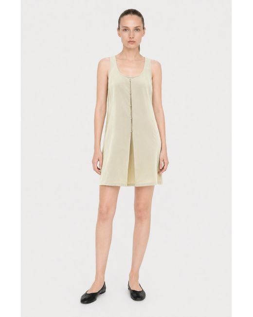 Filippa K White Re:Sourced Crepe Tank Dress