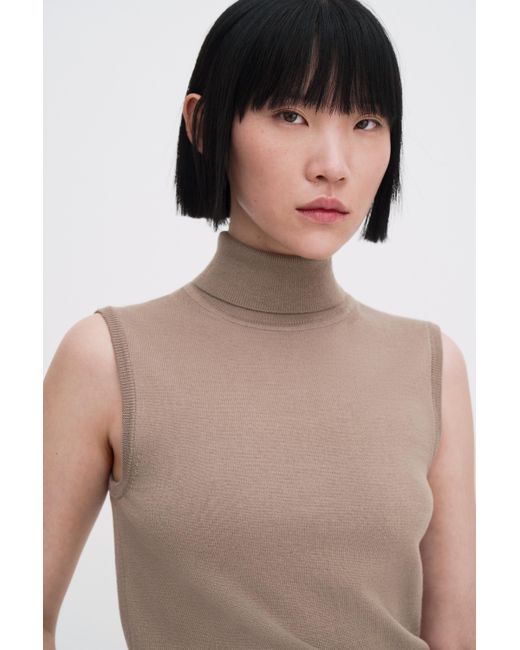 Filippa K Natural Turtleneck Vest