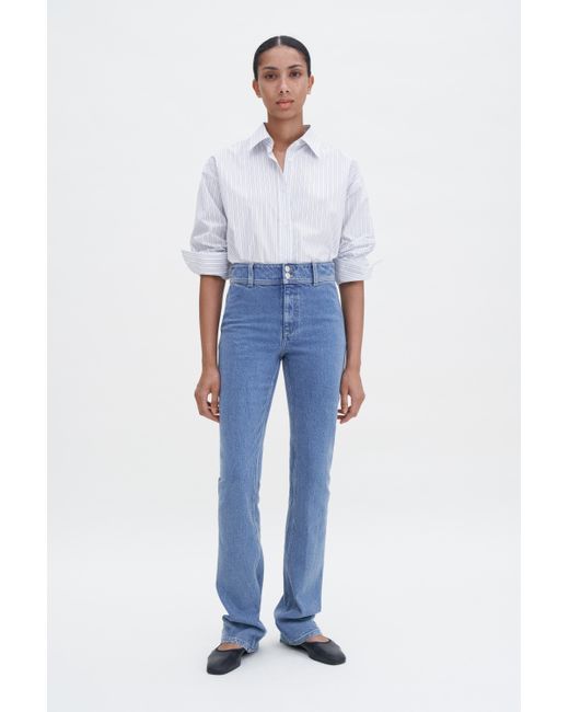 Filippa K Blue 90S Stacked Bootcut Jeans