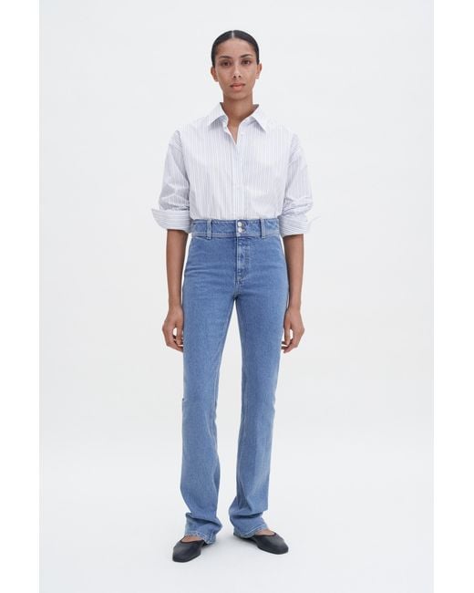 Filippa K Blue 90S Stacked Bootcut Jeans