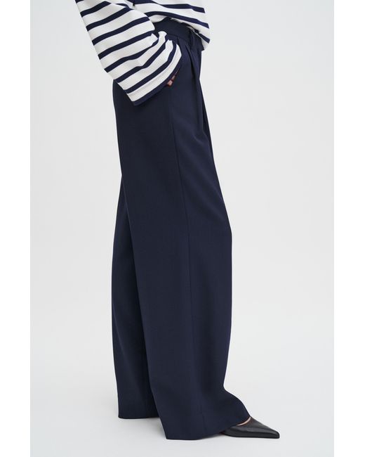 Filippa K Blue Darcey Wool Trousers