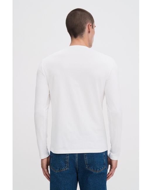 Filippa K White Regenerative Cotton Longsleeve for men