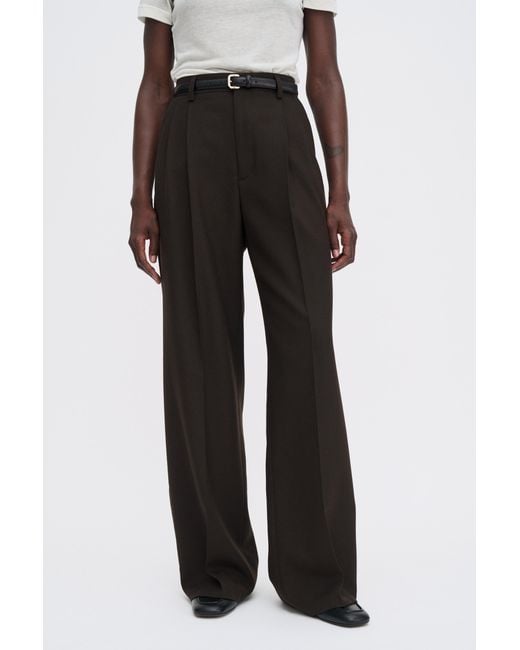 Filippa K White Darcey Wool Trousers