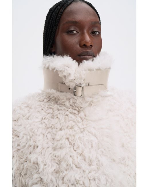 Filippa K Natural Reversible Shearling Coat
