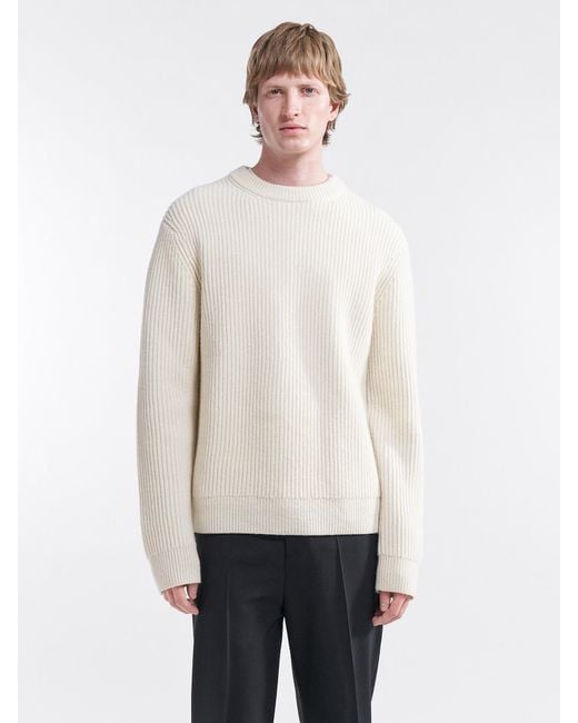 Filippa K White Ludwig Sweater for men
