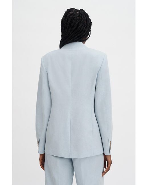 Filippa K Blue Delilah Linen Blazer