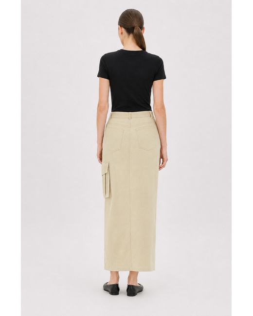Filippa K Natural Re:Sourced Crepe Cargo Skirt