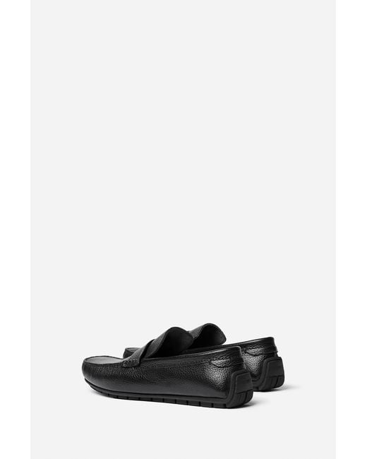 Filippa K Black Leather Driving Loafers for men