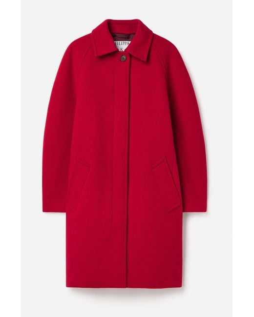 Filippa K Red Cocoon Coat