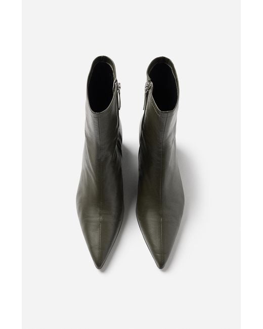 Filippa K White Kitten Heel Ankle Bootie