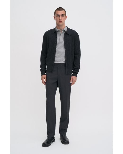 Filippa K Black Troy Trousers for men