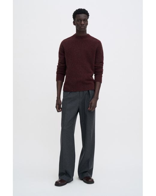 Filippa K Red Wool Yak Sweater for men