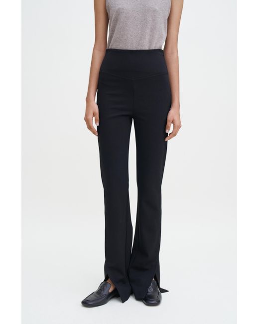 Filippa K White Split Hem Jersey Trousers