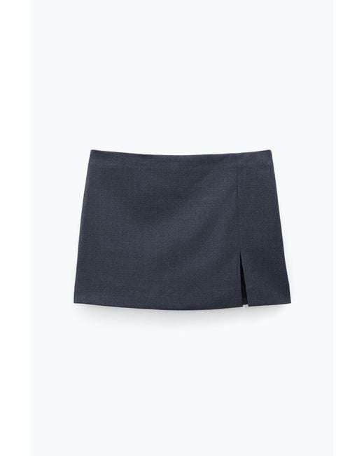 Filippa K Blue Tailored Mini Skirt