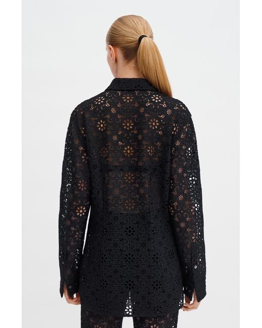 Filippa K Black Lace Shirt