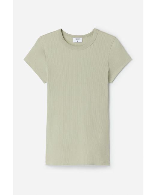 Filippa K Green Fine Rib Tee
