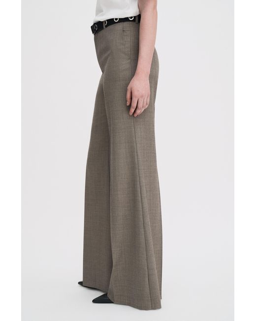 Filippa K Gray Wool Blend Flare Trousers
