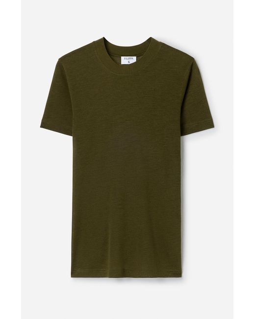 Filippa K Green Lyocell Cashmere Tee
