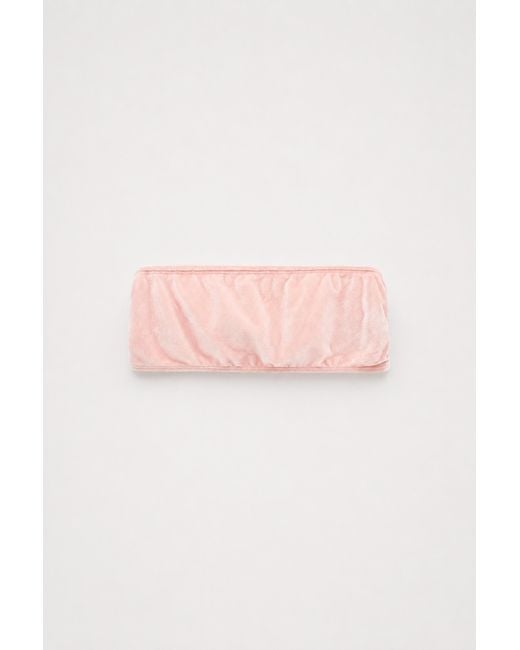 Filippa K Pink Bandeau Bikini Top