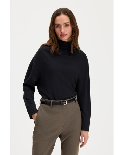 Filippa K Black Twisted Neck Top